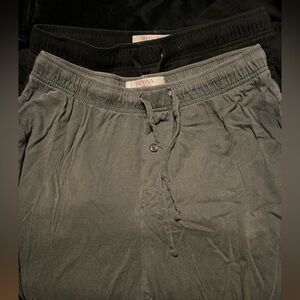 Bundle Merona Gray and Black Pajama Pants Men’s M With Drawstrings and Pockets